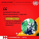 Aidan Gallagher Instagram - As leaders gather in Glasgow at #COP26, I join @antonioguterres to urge leaders to take urgent #ClimateAction, safeguard our future, & save humanity. Now is the time for Ambition. Solidarity. Action. www.un.org/climatechange @UnitedNations @UNEP Los Angeles, California