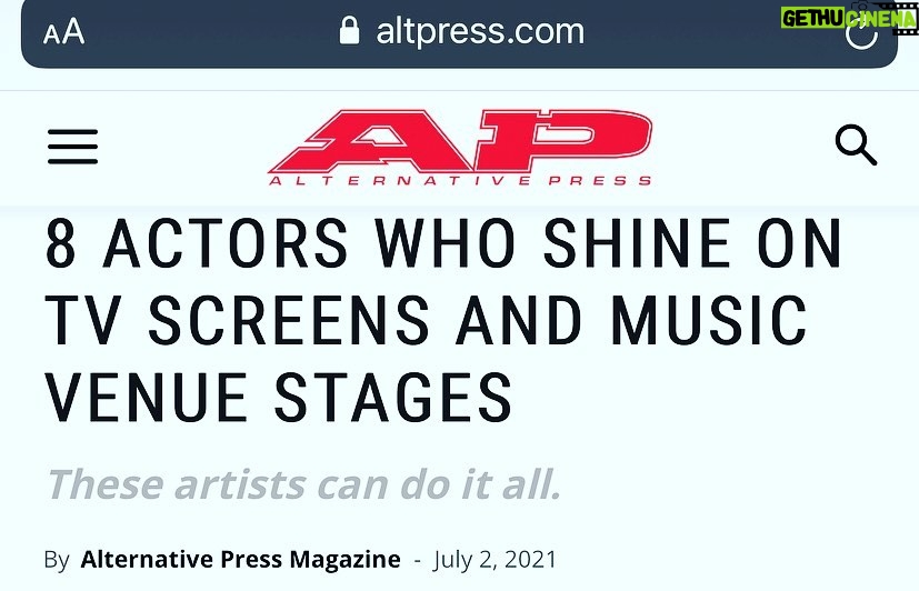Aidan Gallagher Instagram - Thank you @altpress ♥️ altpress.com/features/actors-in-bands-musicians-in-film/