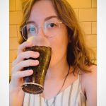 Aidan Gallagher Instagram - This one here turned 20 today 🎉 Y’all should go send her plenty of luv, she definitely deserves it 💕🥰 Em, enjoy your special day!!!! 🥳🥳 *seen here drinking the best cola at lunch w/ me back in NYC* New York City