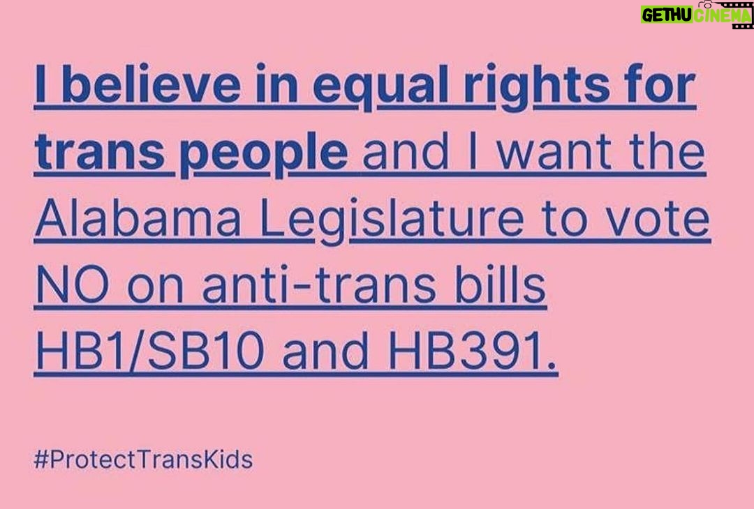 Aidan Gallagher Instagram - The Alabama legislature is considering legislation that would make it a felony to provide medically necessary health care to transgender youth. These bills are opposed by every major medical association in the United States. If passed, these bills will seriously harm youth in Alabama and across the South. I join Alabama organizers, pediatricians, medical associations, civil rights organizations, and businesses in calling on the Alabama House to vote NO on SB1 & HB10. Trans’ kids lives depend on stopping these bills. #protecttranskids #transrightsarehumanrights @acluofalabama #Repost @elliotpage Toronto, Ontario