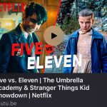 Aidan Gallagher Instagram - Netflix wants to know, who would win? Check out the video and let them know! https://youtu.be/KoFGMZcU1kc @netflix #netflix #umbrellaacademy vs #strangerthings Comment your theories! ☕️ What part of time travel does Netflix not understand?! 🪓 Toronto, Ontario