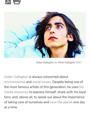 Aidan Gallagher Instagram - Check out my interview in Vanity Teen Magazine @vtmag  www.vanityteen.com/aidan-gallagher-reaching-change-makers/