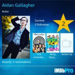 Aidan Gallagher Instagram – Week 3 at the top of @imdb!  Everyone go check out my profile at imdb.com to see the latest news, photos, trivia and production videos!  Comment your questions for my upcoming Q&A on YouTube!