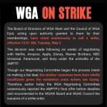Aidan Gallagher Instagram - The actors (SAG), directors (DGA), and all the crew (IATSE), all stand with the writers against the use of AI - artificial intelligence to replace us all. If we don’t take a stand now, it will be too late in the near future. We all stand to lose our careers with this strike so clearly it is that important. Please support the writers in their negotiations with the Alliance of Motion Picture and Television Producers (AMPTP) for the future of all entertainment not being replaced by computers.♥️REPOST IF YOU STAND WITH US!