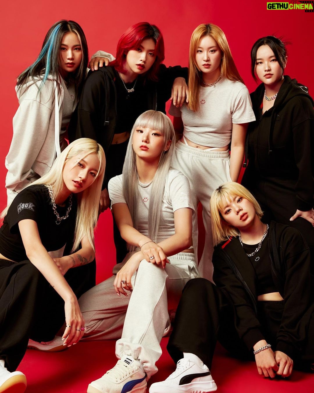 Aiki Instagram - PUMA + HOOK = 🔥 With #GV style! Design by @puma_kr & @hook_realbeat