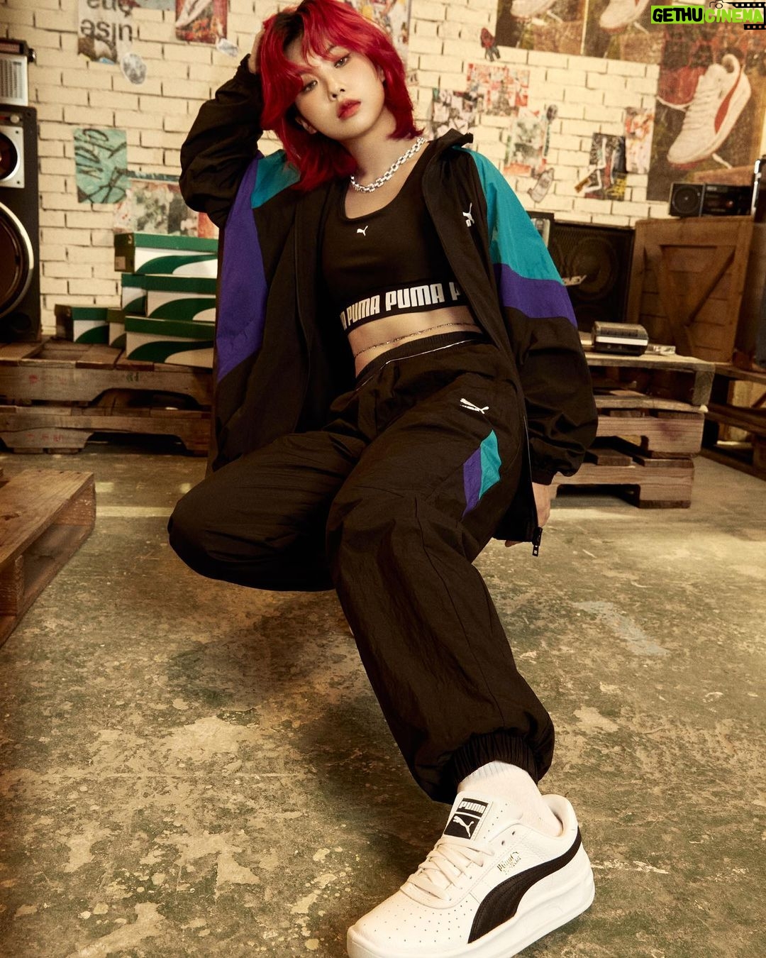 Aiki Instagram - PUMA + HOOK = 🔥 With #GV style! Design by @puma_kr & @hook_realbeat