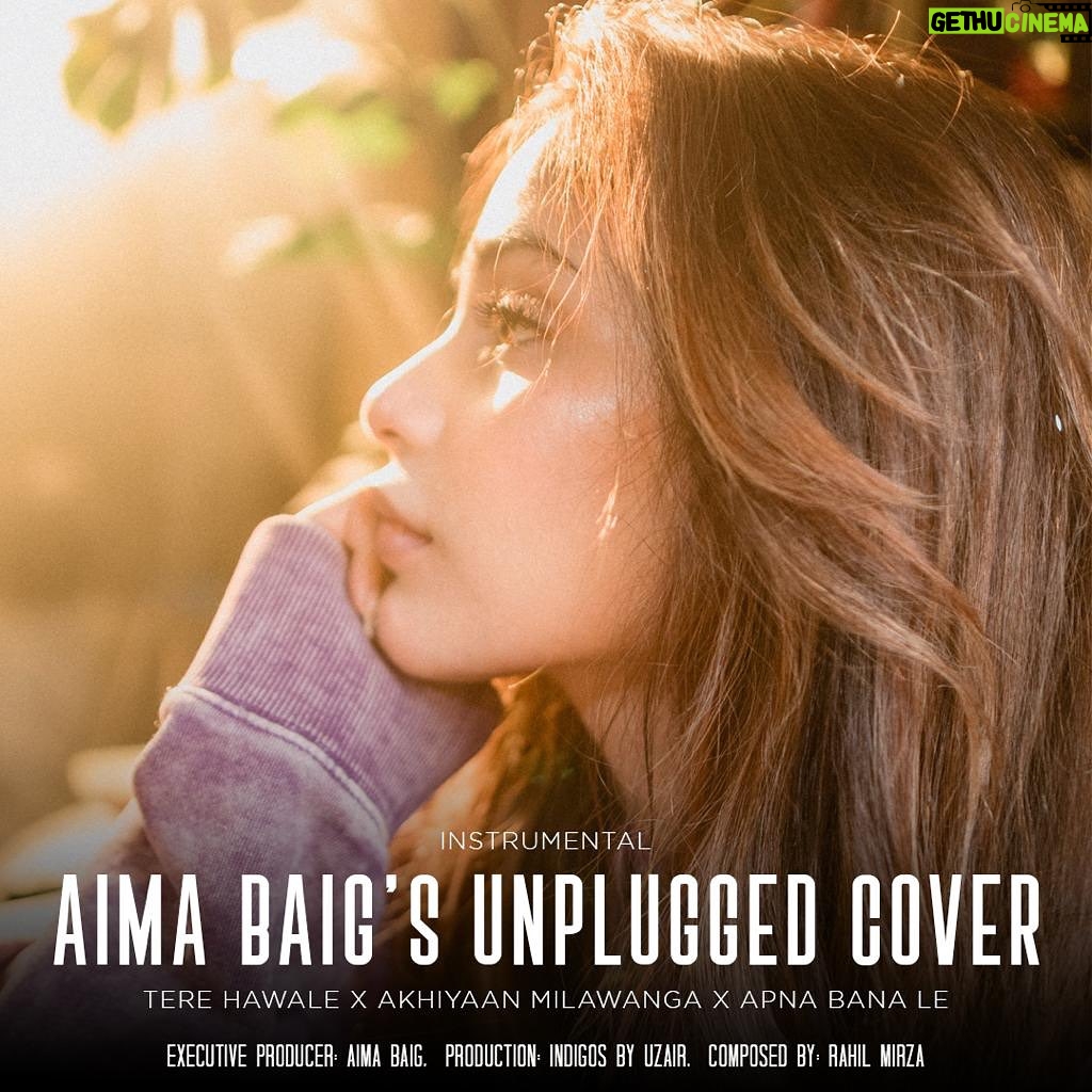 Aima Baig Instagram - So, we did a small and cutesy cover of few of my fav songs. I’m blessed w such immensly talented people around me that it took us no time to record and shoot it at my own place. Just a little treat 🍬 Hope you guys will like it ❤️ You can listen to it on my YT channel in about an hour or so. (Link is in the bio)
