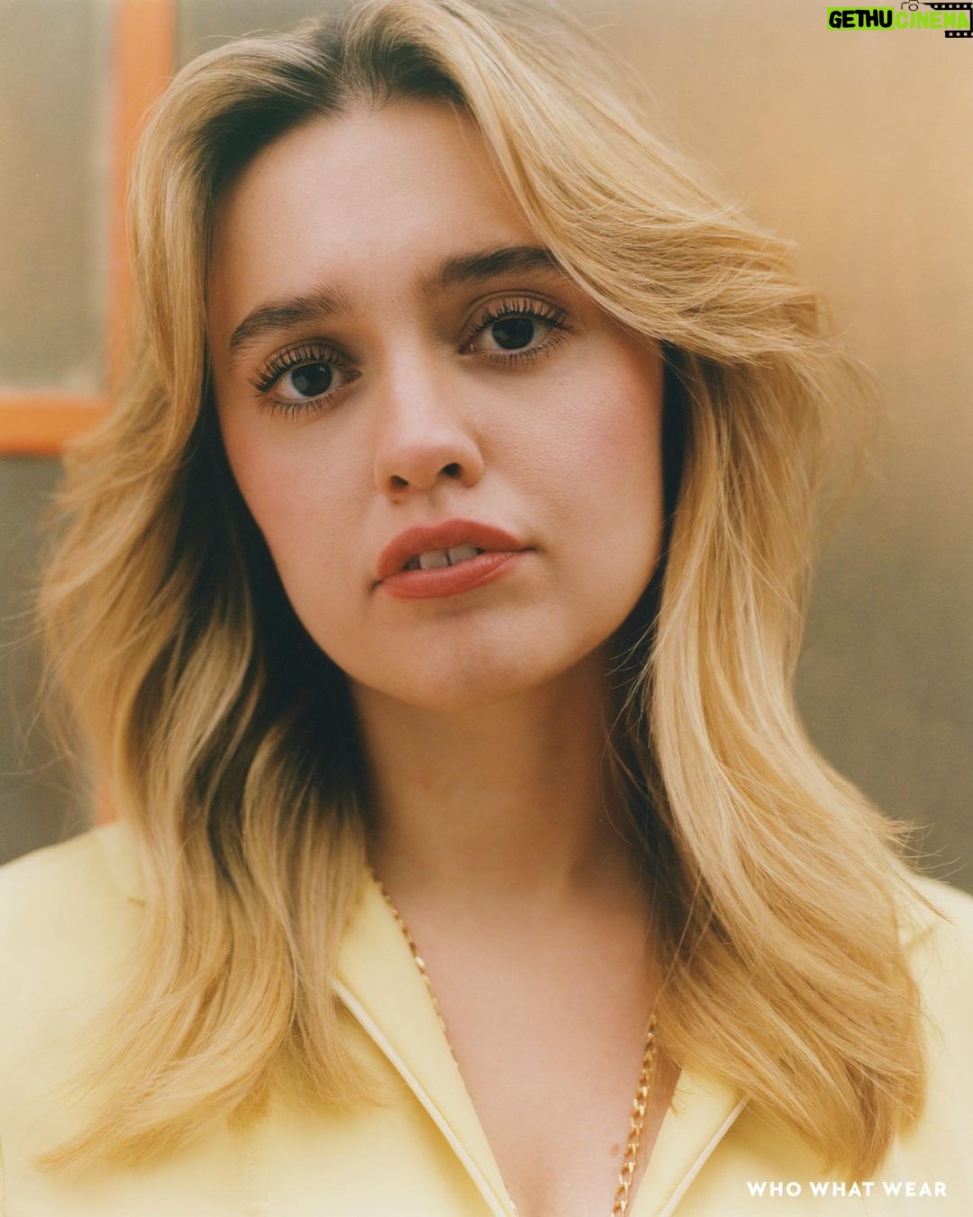 Aimee Lou Wood Instagram - @whowhatwear.uk photos. Find the chat on their website ✨ It’s the FIFTH time @joshsmithhosts has interviewed me. I think we should aim for 100. @whowhatwear.uk Photographer: Laura McCluskey / @lauramccluskey Photography Assistants: Connor Egan / @connortegan and Nadine Scarlett / @scarlettsnaps_ Stylist: Remy Farrell / @remyfarrell Styling Assistant: Florrie Alexander / florriealexander Hairstylist: Bjorn Krischker / @bjornkrischker at The Wall Group using Sebastian Professional Makeup Artist: Emily Wood / @emilywoodmakeup Manicurist: Ami Streets / @amistreets Executive Creative Director: Alexa Wiley / @awiley_creative Editor in Chief: Hannah Almassi / @hannahalmassi Producer: Samantha Obalim / @samie_obalim Writer: Josh Smith / @joshsmithhosts @premierpersonalpr