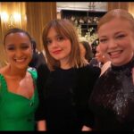 Aimee Lou Wood Instagram – GORGEOUS NIGHT WITH GORGEOUS PEOPLE.
Thank you @bazaaruk for inviting me to present a thoroughly deserved award to the truly incredible @somasara. 
Met so many of my heroes my heart was bursting and it kinda hurt. But in a nice way. So special to experience it with my effervescent and radiant best friend  @belzyday Claridge’s