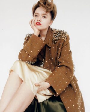 Aimee Lou Wood Instagram - @interviewmag 
@nickthompsonstudio 
@emilywoodmakeup 
@patrickwilson 
@tillywheating 
@alexandra_georgette_oley 
Interview by my friend Alex Sharp who is too cool for Instagram ✌️