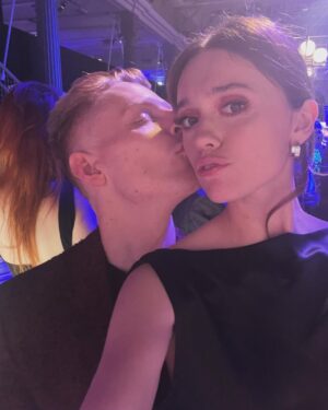 Aimee Lou Wood Instagram - Free the nipple… And the back. Also, I’ve just discovered these slo mo videos so bear with the spam. 
WELL DONE ON YOUR MUCH DESERVED WIN @shaunthomas97 💖 
And @lollyadefope and @klayzeflaymz you were truly PERFECT.
Loved hanging out with treasured sibling @asabopp