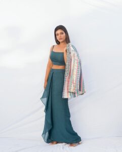 Aishwarya Rajesh Instagram - Styling @soigne_official_ Photography @prachuprashanth Hair @roselinhairstylist Makeup @ananthmakeup Wearing @aahava_couture