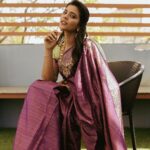 Aishwarya Rajesh Instagram - Life is a party, and my saree is the confetti ❤️ wearing @pashudh Photography @hariz_comrade Makeup @ananthmakeup Hairstyle @soniyarameshbabu_muah styling @navaa_rajkumar Blouse @malarvikrambridalcouture