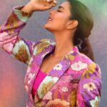 Aishwarya Rajesh Instagram - Your attitude is like a box of crayons that color your world ❤️ Styling @soigne_official_ Photography @prachuprashanth Hair @roselinhairstylist Makeup @ananthmakeup Wearing @aahava_couture