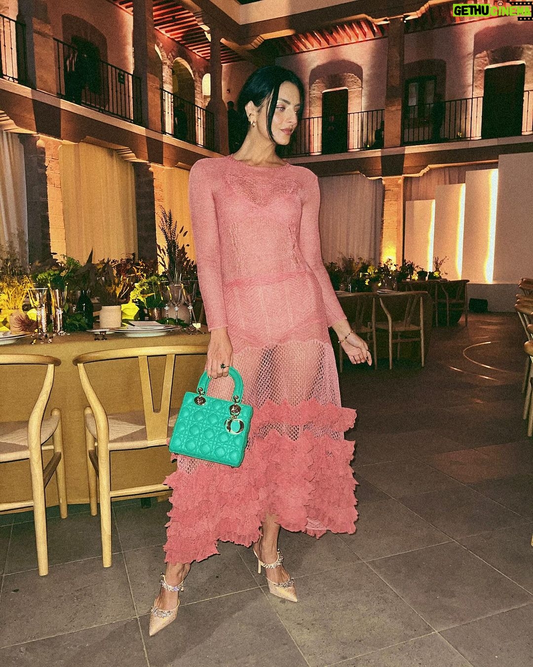 Aislinn Derbez Instagram - Una de esas noches mágicas con @Dior en el @museokaluz , celebrando el arte, la cultura y a las mujeres mexicanas como Martina García Cruz, a quien se le reconoció por sus tejidos que forman parte de los artes más intrínsecos y bellos que tiene México. Museo Kaluz