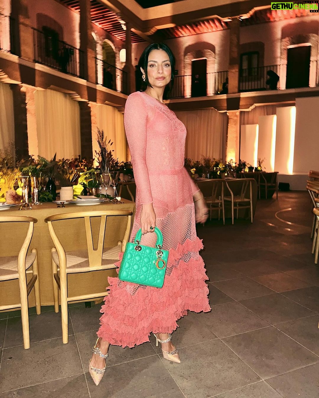 Aislinn Derbez Instagram - Una de esas noches mágicas con @Dior en el @museokaluz , celebrando el arte, la cultura y a las mujeres mexicanas como Martina García Cruz, a quien se le reconoció por sus tejidos que forman parte de los artes más intrínsecos y bellos que tiene México. Museo Kaluz