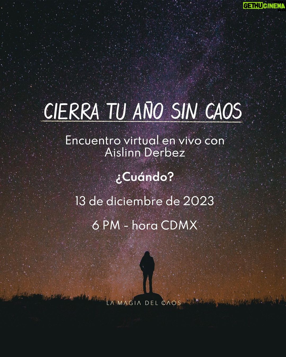 Aislinn Derbez Instagram - *🎁¡ES GRATIS!🎁* ¿Te gustaría integrar todo lo que te ha tocado vivir este año antes de empezar uno nuevo…? ¿Te gustaría cerrar tu año sin caos? ¿Te gustaría empezar tu año alinead@ con tu propósito y list@ para manifestar la vida que te mereces en el 2024? Da click al link en nuestra bio que dice “Regístrate gratis aquí para recibir nuestro regalo de Navidad🎄💝” y obtén (sin costo, 100% de regalo): 🎁El acceso al encuentro virtual (en vivo) con @aislinnderbez donde ella te compartirá los 5 aprendizajes más rudos y poderosos de su año, además de “cómo integrar lo vivido en este año”… 🎁Una guía con nuestros mejores rituales de manifestación para que el 2024 ¡de verdad se alinee a ti! 🎁La grabación (por si te pierdes el encuentro en vivo) ¡Esperamos verte en el encuentro virtual!🥰 (La liga del encuentro te llegará después de que te registres)