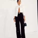 Aislinn Derbez Instagram - Amé este look de hoy para ver la nueva colección de @elisabettafranchi #milanofashionweek #EFSS2024 Total look @elisabettafranchi Styling @marmolviejo 📸 @whiteteeblackdress Milano, Italia