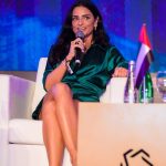 Aislinn Derbez Instagram - @aislinnderbez speaking at #HumanMetamorphosis using chaos as a catalyst for strength, wisdom, power & growth ✨ #GCF2022 #globalcitizenforum #GCFspeakers #catalyst #aislinnderbez #TheButterflyEffect #VisitRasAlKhaimah