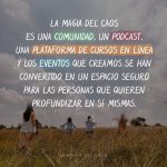 Aislinn Derbez Instagram - La Magia del Caos nace de mis ganas de aprovechar mi visibilidad para darle visibilidad a la sabiduría de otras personas, especialistas y a temas valiosos, que nos hacen reflexionar, cuestionar nuestras creencias y romper con paradigmas culturales y sociales, y de ofrecer herramientas increíbles que a mi me han sacado de los momentos más difíciles. LMDC se trata de crear un abanico de posibilidades, entendiendo que no existe una “verdad absoluta” y que a cada quién le funcionan diferentes herramientas dependiendo de su historia personal y su propio criterio, y así cada persona pueda elegir qué es lo que más le resuena y aplicarlo en su vida. 💛🌱 Y por eso hoy tenemos 👇 - Un podcast donde hablamos de todo lo que es incómodo y tabú - Cursos y talleres con los mejores terapeutas de habla hispana - Retiros y experiencias presenciales guiadas por terapeutas profesionales - Contenido gratuito en redes, un newsletter y un blog semanal Para que tú puedas elegir qué herramientas te gustan y te funcionan más… Creo firmemente que: Sin caos no puede haber cambio y sin cambio no hay evolución. Y aunque ese caos a veces me de ganas de claudicar y esconderme atrás de una piedra 😂, vale toda la pena el viaje de desmenuzar el caos y conocernos un poquito más cada día para adueñarnos de quienes somos y cuál es nuestro propósito. Creo que lo que quiero decir es que: esto empezó como un sueño y una idea muy random y hoy es un proyecto con diferentes pilares que me llena el corazón a mí y a millones de personas… Y que NADA de esto sería posible sin cada un@ de ustedes. Así que: ¡GRACIAS 🙀❤️! 🫀Vamos a ver hacia donde sigue creciendo el podcast, la plataforma de cursos y las experiencias que queremos crear para ustedes…