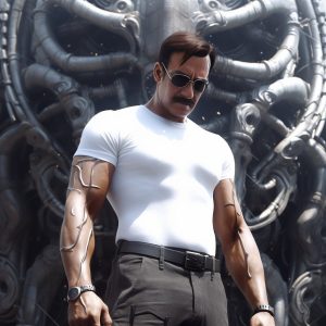 Ajay Devgan Instagram - AI-chya gaavat 🤯🤯

PS: Here's some crazy AI reimagining of myself by my team.