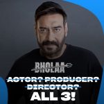 Ajay Devgn Instagram – three’s a crowd? not when it’s Ajay Devgn taking on the roles of actor, director, and producer! 

watch him set the screen on fire with #BholaaOnPrime now