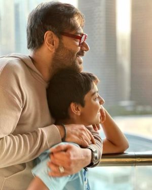 Ajay Devgan Instagram - The best part of any day is this…

Won’t trade these baap-beta moments for anything in the world.
