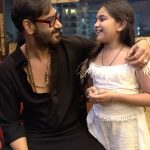 Ajay Devgn Instagram - The one who gave Bholaa’s journey a purpose. With my onscreen daughter @hirvatrivedi_official, a bundle of talent. #BholaaInCinemasNow