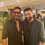 Ajay Devgn Instagram - Bas baaton baaton mein 😄 #Gadar2Success #ShotByYugDevgan