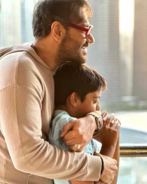 Ajay Devgan Instagram - The best part of any day is this…

Won’t trade these baap-beta moments for anything in the world.