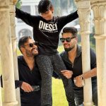 Ajay Devgn Instagram - Ek jagah jab jama ho teeno - Baap, Beta aur Bhanja ♥️ Banaras