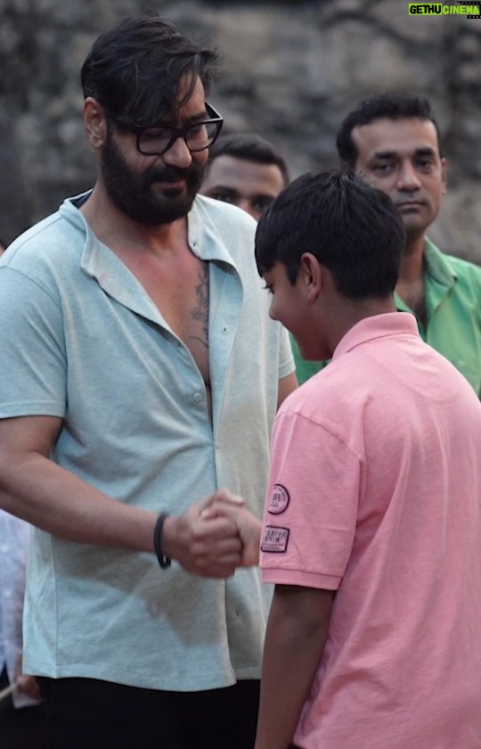 Ajay Devgn Instagram - Working on our special father-son handshake 🤝