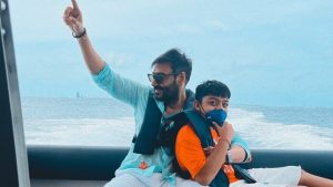 Ajay Devgan Instagram - Digging through the gallery and found these gems.. Cheers to traditions, loved ones, and the warmth that always fills our hearts during the holidays!! Wishing you all the same magic this new year ✨