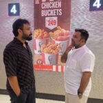 Aju Varghese Instagram - Moments before show ends… Same place where we stood for Malarvadi to Phoenix now… Next Varshangalkku Sesham ♥️ #reunion @bhagath_manuel @midhun_manuel_thomas