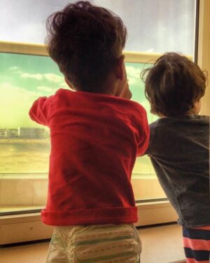Aju Varghese Instagram - Our Birthday Babies ♥️

Jo & Evan ♥️