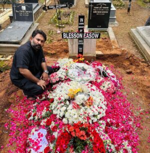 Aju Varghese Instagram - Adios my 
Man, Myth & Legend !

Captain Blesson Easow ♥️