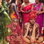 Akanksha Dubey Instagram - On set shadi by Chance @arvindakelakallu #akankshadubey @dirctorsanjayshrivastav