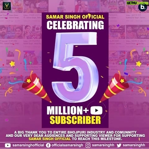 Akanksha Dubey Instagram - Congratulations for 5Million Subscribers 🎥😊 Heartiest congratulations Your hard work paid off finally. So proud of you. @samarsinghh Mumbai, Maharashtra
