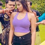 Akanksha Dubey Instagram - Kamar kamani ba @samarsinghh #akankshadubey