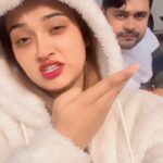 Akanksha Dubey Instagram – Masti with manoj bhaiya 😂😂