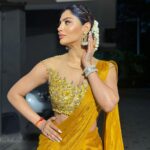 Akanksha Puri Instagram - Just love ❤️ . . pic credit @ravishankar28070 Hair @salmasayyed47 . Styled by @litittlepuffsofhappiness @styleitupwithraavi Saree @nishtastudio x @deenetworkco Jewellery @putstyle07 . . #andhericharaja #ganpatibappamorya #festivevibes #ganeshchaturthi #indian #ethinicwear #fashion #style #picoftheday #photooftheday #fitness #fitandfabulous #beingme #akankshapuri #❤️
