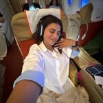 Akshara Singh Instagram – Dubai to Mumbai ✨🤗
.
.
.
.
.
#aksharasingh #happy #flyhigh #love #travel