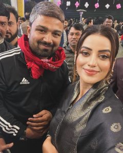 Akshara Singh Instagram - Swagat hai bhai ka 🤗🧿 . . . . . #aksharasingh #manishkashyap