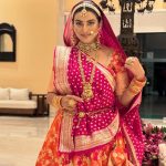 Akshara Singh Instagram – Being the twinkle of the night in banarasi lehenga ✨♥️ 
.
.
.
.
.
.
.
🥻 @jarierabanaras 
💎 @jewelkartfashion 
#aksharasingh #lfl #banarasi #lehnga #indian #look