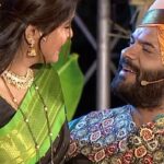 Akshaya Deodhar Instagram - जाऊबाई गावातच्या मंचावर हार्दिकने केलं अक्षयाला प्रपोज ❤️ #jaubaigavat #akshayadeodhar #hardikjoshi #RajshriMarathi