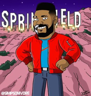 Alain-Gloirdy Bakwa Malary Instagram - Bienvenue à toi @makao_bmgjordan dans le monde des simpsons 
.
.
.
#makao #teammakao #cestbondeja #thesimpsons #simpsonized