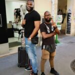 Alain-Gloirdy Bakwa Malary Instagram - J’ai craqué en me coupant tous les cheveux après le confinement 😂 Heureusement malgré ça, @lazerus_bg arrive quand même à me faire une super coupe 💇🏾‍♂️ #freshair #hairdresser #cestbondeja #ootd #plussizemodel #bigandtall Paris, France
