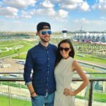 Alastair Aiken Instagram - Unreal - VIP at the #AbuDhabiGP F1 season finale race, look at this view! 😍🏎💨 So happy to be here with this one! 💙 F1 Abu Dhabi Grand Prix, Yas Marina