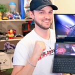 Alastair Aiken Instagram - Me vs Clare - Whoever wins get's the incredible ASUS ROG Zephyrus Duo 15 SE laptop! 😍 With TWO screens, I played Fortnite on the top screen whilst Clare sent me challenges I HAD to do on the bottom. If I get a Victory Royale, the laptop's mine, if I don't, Clare gets it! 🔥 Find out who won by clicking the link in my bio - Go watch it now! 👍 #ROG #ZephyrusDuo @ASUSROG #AD