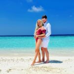 Alastair Aiken Instagram - We’re super excited to announce we’re pregnant! ❤️ Our newest lil family member will be joining us in October this year, and we couldn’t be happier 🥰❤️ These pictures were taken on our honeymoon earlier this year, but we’ve held off announcing until now. We’re over 24 weeks along, and you can see videos and pics from all our scans in the link in the bio! 👶🏼🍼